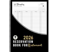 Reservation Book for Restaurant: 365-Day Dated Planner (From January 1 to December 31 - Full-Year Organizer)
