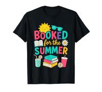 Réservé pour l'été Funny Teacher Reading Vibes Retro T-Shirt