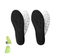 ReserveNest Insoles, Soft Elastic Breathable Shoe Insoles - Cloud Cushion Insoles For Women & Men(Black,6.5-7.5)