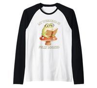 Réservez Mon W nd est Complet Frog Reading Cottagecore Manche Raglan