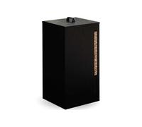 IDMarket - Réservoir à granulés 45 kg Noir Rangement à pellets 36 x 36 x 76 cm