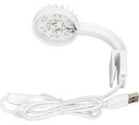 Réservoir à poissons Clip Light 5W 5 V 12 LEDs bleu blanc haute luminosité Angle réglable Pince USB Aquarium