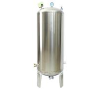 Réservoir à pression d'eau en acier inoxydable 200 L vertical avec kit de montage pour pompe de puits
