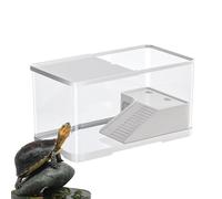 Réservoir à tortues - Boîte d'élevage de tortues - Réservoir à reptiles avec plate-forme pour prendre le soleil - Aquarium de tortues aquatiques, habitat d'aquarium à tortues, réservoir à tortues