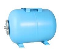 Réservoir à Vessie 50L Horizontal pour Groupe de Surpression - Cuve Acier 1"" pour Pompe Domestique et Pompe de Puit
