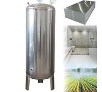 Réservoir À Vessie en Acier Inoxydable Version Verticale Surpresseur pour La Surpression Eau Domestique Durable Réservoir Cuve Suppresseur pour Pompe pour Domestique,Argent,100L