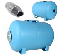 Réservoir à Vessie sous Pression 100L - Groupe de Surpression - Rccordement 1" - Cuve Ballon en Acier - pour Pompe Domestique, Pompe de Puit - Suppresseur Pompe - Horizontal 100 litres