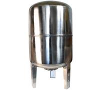 Réservoir à Vessie sous Pression 100L INOX - Groupe de Surpression - Rccordement 1" - Cuve Ballon en Acier Inoxydable - pour Pompe Domestique, Pompe de Puit - Suppresseur Pompe - Vertical 100 litres