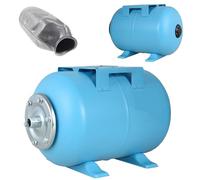 Réservoir à Vessie Sous Pression 24L - Groupe de Surpression - Rccordement 1" - Cuve Ballon en Acier - pour Pompe Domestique, Pompe de Puit - Suppresseur Pompe - Horizontal 24 Litres