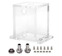 Réservoir d’eau en acrylique GQSX - T3, kit de refroidissement par eau en PC avec 3 raccords G1/4, réservoir entièrement transparent de 200 ml avec fixation de montage pour système