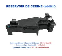 Réservoir d'Additifif FAP Adblue Cerine prévu Citroen C4 Cactus Opel Crossland X Peugeot 208 I - 1.5 BlueHDI 1.6 BlueHDI 9815712680