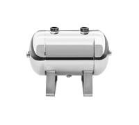 Réservoir d'air en acier inoxydable 304 avec kit de montage, réservoir de stockage sous vide for compresseur d'air haute pression horizontal for gaz comprimé(5L)