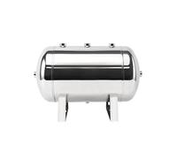Réservoir d'air en acier inoxydable 304 avec kit de montage, réservoir de stockage sous vide for compresseur d'air haute pression horizontal for gaz comprimé(30L)