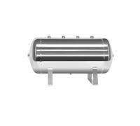 Réservoir d'air en acier inoxydable 304 avec kit de montage, réservoir de stockage sous vide for compresseur d'air haute pression horizontal for gaz comprimé(60L)