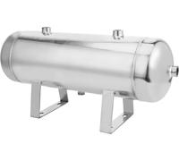 Réservoir d'air Miroir Horizontal 5?Port Haute Pression Acier Inoxydable 1/2 1/4NPT 10L