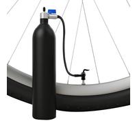 Réservoir d'air portable pour pneu de vélo 13,8 bar 1,2 l en alliage | Gonfleur de pneu de vélo adapté pour vélo de route, VTT, urgence, course, entraînement, sport, moto