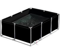 Réservoir d'aquaculture d'extérieur avec support, réservoir d'eau durable pour la pisciculture et l'irrigation, solution temporaire facile à installer pour étang