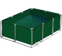 Réservoir d'aquaculture d'extérieur avec support, réservoir d'eau durable pour la pisciculture et l'irrigation, solution temporaire facile à installer pour étang