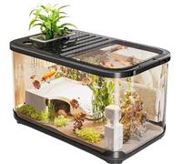 Réservoir d'aquarium Aménagement paysager de la Maison avec Couvercle, réservoir d'alimentation for Tortues Table d'escalade(Grand)