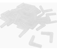 Réservoir D'aquarium Plastique Transparent 2 Voies Soupape À Air Connecteurs De Ligne 30 Pcs