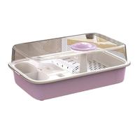 Réservoir d'aquarium Réservoir d'alimentation for Tortues, séparation des excréments, simplicité de Bureau Domestique(Purple)