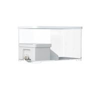 Réservoir d'aquarium Séparation fécale avec Table d'escalade de séchage au Soleil, réservoir d'alimentation for Tortues Bureau
