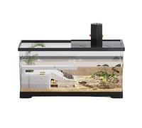 Réservoir d'aquarium Turtle Jar Petit Paysage écologique for Bureau et Maison avec crème Solaire(Grand)