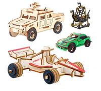 Réservoir D'avion En Bois 3d Créatif 1 Pièce, Modèle Militaire, Jouets De Simulation, Bricolage, Bras De Planche De Puzzle, Jouets Éducatifs Pour Enfants