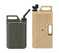 Réservoir de carburant à essence de simulation à l'échelle 1/10, ensemble de mini réservoir de carburant en plastique, bidon d'essence SCX10 RC Crawlers, couleur vive, facile à (Jaune + vert)