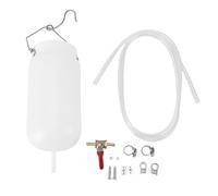 Réservoir de carburant auxiliaire pour moto CHEOTIME 1 L avec vanne d'arrêt et tuyau de carburant, kit d'outils de réparation universel pour le réglage du carburateur, la