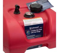 Réservoir de carburant portable pour bateau 22L, sans jauge, faible évaporation Attwood 8806LP2