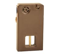 Réservoir de Carburant Transparent, Briquet à kérosène rétro Coupe-Vent à l'ancienne, Briquet à kérosène à Flamme Nue Coupe-Vent, Briquet mécanique à allumage par Pression d'un Bouton, (Noir)(Black)