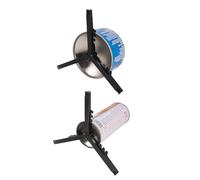 Réservoir de carburant triangulaire - Bidon pliable noir, trépied à gaz portable | Accessoire de réchaud de cuisine, randonnée, pique-nique, camping, outil de cuisine léger avec base stabilisatrice