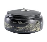 réservoir de céramique, Bocal à thé en céramique hermétique - Grand couvercle Rangement vrac for bonbons, noix, café, céréales et gâteaux au(A)