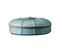 réservoir de céramique, Grande boîte à thé en céramique hermétique for gâteaux de chinois vrac, pot cuisine/boîte ménagère fer(B)