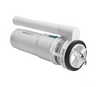 Réservoir de chasse d'eau blanc à double bouton poussoir ovale filetage ABS chromé compatible avec valve 25 cm modifiable hauteur design trou de construction