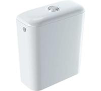 Réservoir de chasse d'eau en céramique Geberit iCon, 6 litres, arrivée d'eau latérale ou par le bas, double débit 3 litres / 6 litres, 229420000, Couleur: Blanc