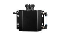 Réservoir De Compensation 1L Argent Noir Aluminium Liquide Refroidissement Radiateur Trop-plein Récupération Réservoir D'eau Bouteille Universel(Le noir)