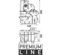 Réservoir de compensation, liquide de refroidissement MAHLE CRT 225 000P