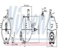 Réservoir de compensation, liquide de refroidissement NISSENS 996159