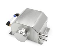 Réservoir De Débordement De Liquide Refroidissement Moteur Voiture En Aluminium 1L/2L Avec Indicateur Niveau Réservoirs Réservoirs De Reniflard Bouteille à débordement liquide(B)