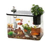 Réservoir de démarrage pour aquarium - Ensemble de bols d'habitat compact en acrylique pour tortues et poissons, kit de démarrage pour créer un habitat pour petits animaux de compagnie | Conseils