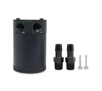 réservoir de efroidissement Réservoir de récupération d'huile 300ml, Compact, déflecteur, réservoir en aluminium à 2 ports, bouilloire respirante deux trous(Black)