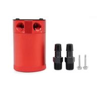 réservoir de efroidissement Réservoir de récupération d'huile 300ml, Compact, déflecteur, réservoir en aluminium à 2 ports, bouilloire respirante deux trous(Red)