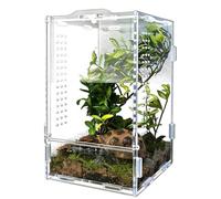 Réservoir de gecko léopard, tarentule, terrarium, ventilation acrylique transparent, anti-fuite, pour lézards, scorpions, serpents, gecko, araignées, escargots, isopodes