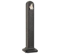 Réservoir de jardin avec robinet Anthracite Aspect de pierre