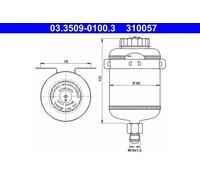 Réservoir de liquide de frein 03.3509-0100.3 ATE