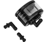 Réservoir de liquide de frein, CNC -aluminium + tasse d'huile de moto en plastique Maître cylindre, accessoire de modification pratique pour Autocycle
