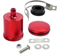 Réservoir de Liquide de Frein pour moto en Alliage d'Aluminium CNC pour Modification 6.2x6x4.1cm(Red)
