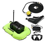 Réservoir de plongée rechargeable avec tuyau amovible et régulateur de respiration pour la plongée récréative et la pêche